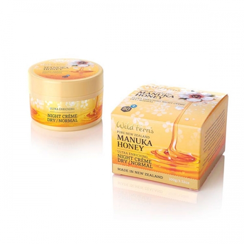 Parrs 帕氏 麦卢卡蜂蜜 晚霜 （中干性皮肤）  Wild Ferns Manuka Honey Night Cream Normal/Dry 100g