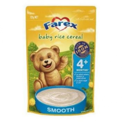 【超市采买，1-3天发货】（4个月/1段）原味 无糖低敏高铁 婴儿米粉米糊 125g Farex B...