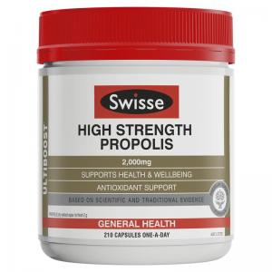 Swisse 高浓度蜂胶软胶囊新西兰版 Swisse High Strength Propolis 210粒
