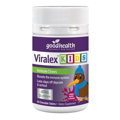好健康 儿童免疫力增强咀嚼片 60片 Good Health Viralex Kids Immune Chews