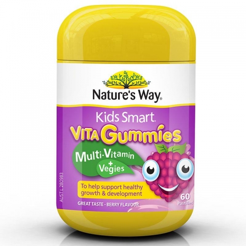 佳思敏 复合维生素+蔬菜软糖 60粒 Nature's Way Kids Smart Vita Gu...