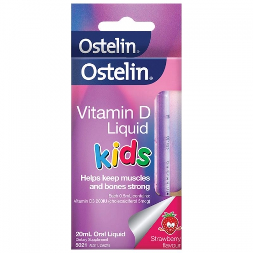 奥斯特林 婴儿液体维生素D滴剂 草莓味 Ostelin Vitamin D Liquid for K...