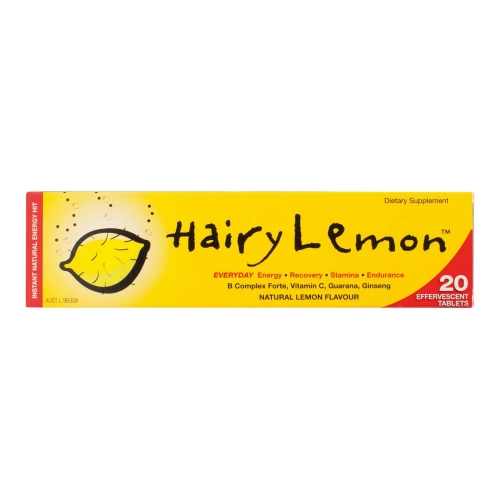 Hairy Lemon 柠檬西洋参泡腾片 富含维生素C 20片  Hairy Lemon Effer...