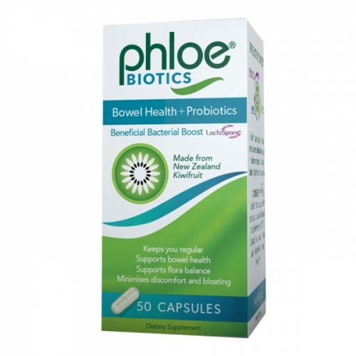 腹乐 奇异果肠道健康益生元胶囊+益生菌 Phloe Biotics Bowel Health + Probiotics 50粒