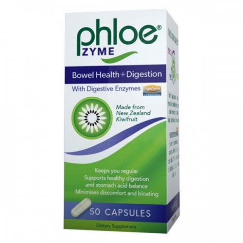 腹乐 奇异果肠道健康益生元胶囊+消化酶 Phloe Zyme Caps 50 50 caps