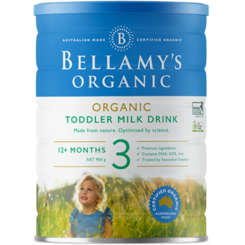 [新版]包税包邮 3罐 贝拉米有机婴儿奶粉 三段 （12个月以上）Bellamy's Organic...