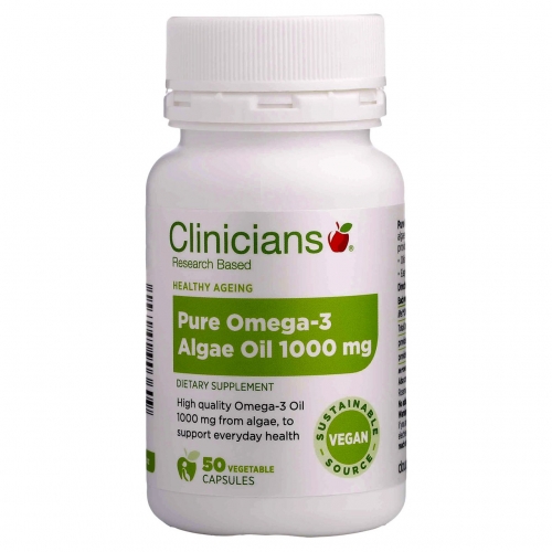Clinicians 科立纯 纯海藻油  DHA Omega3 Pure Omega-3 from Algae 50 caps