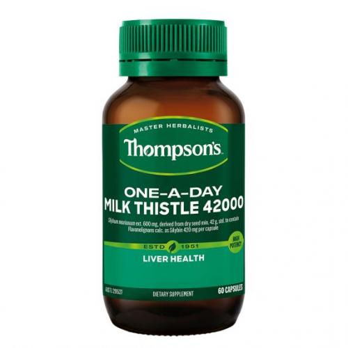 Thompson's 汤普森 高含量版 奶蓟草护肝排毒胶囊 Thompson's Milk This...