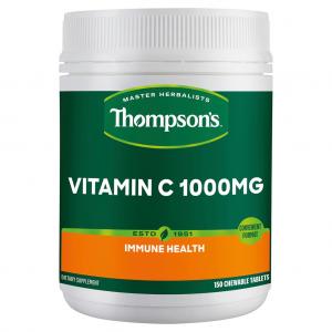 Thompson's 汤普森  维生素C Thompson's Vitamin C 1000mg 150 Chewable Tablets
