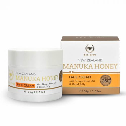 Nature's Beauty 自然美 麦卢卡蜂蜜面霜 Bee Kiwi New Zealand Manuka Honey Face Cream Grape Seed Oil & Royal Jelly 100g