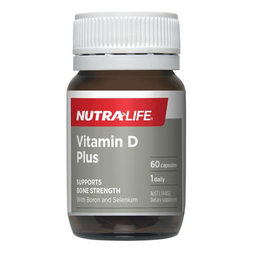 纽乐 加强版维生素D Nutralife Vitamin D Plus 60C