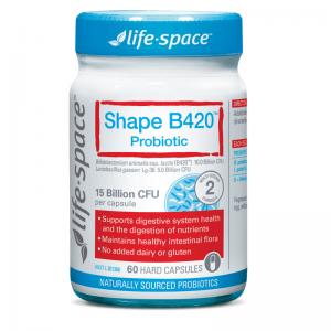 Life space 益倍适  塑身B420 益生菌胶囊 60粒 Life space 益倍适 Shape B420 Probiotic 60 Capsules