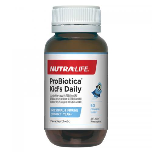 纽乐 儿童益生菌片 60片 NutraLife Probiotica Kids Daily 60 C...