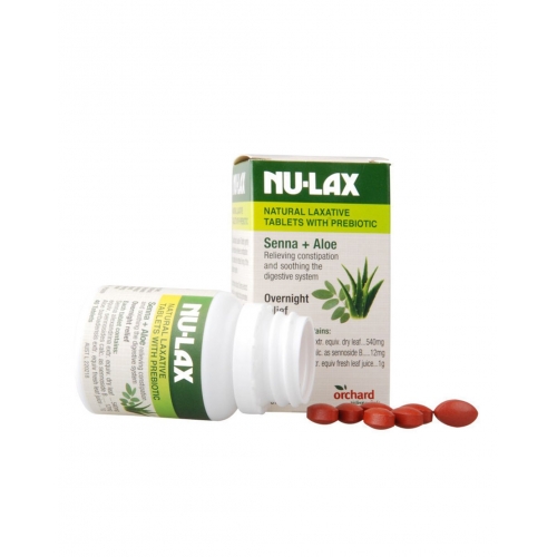乐康膏 芦荟 片剂 40片 Nu-Lax Natural Laxative Tablets with...