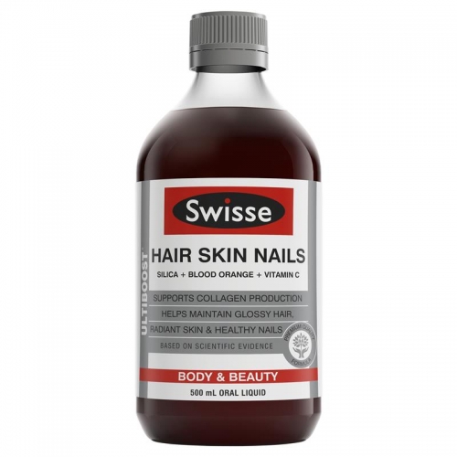 Swisse 斯维诗  液体胶原蛋白 含血橙  Swisse Hair Skin Nail 500m...