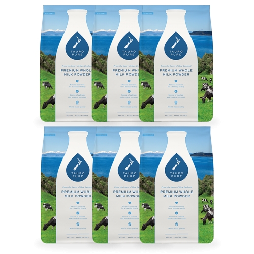 【厂商承运】【6袋包邮】特贝优 （全脂）AD高钙奶粉 1kg Taupo Pure Premium ...