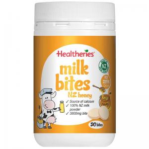 (蜂蜜味) 贺寿利 牛奶咬咬片 Healtheries Milk Bites NZ Honey Flavour 50 Bites