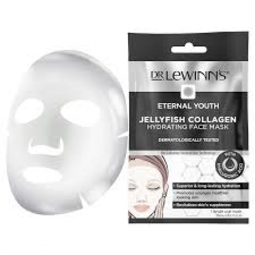 (30岁-35岁+适用) 莱文医生 永恒青春水母胶原蛋白保湿面膜 Dr. Lewinn's Eternal Youth Jellyfish Collagen Hydrating Face Mask 1 Pack