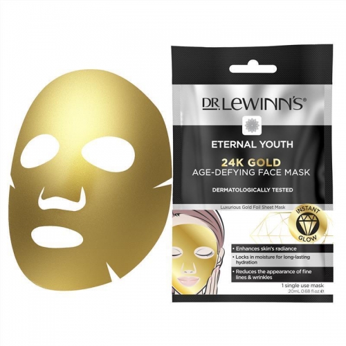 (30岁-35岁+适用) 莱文医生 永恒青春24K黄金抗衰老面膜 Dr. Lewinn's Eternal Youth 24K Gold Age-Defying Face Mask 1 Pack