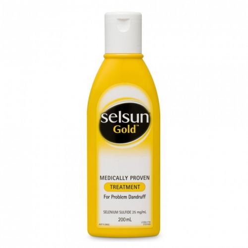 Selsun 黄色 强效去屑 止痒控油洗发水 200ml