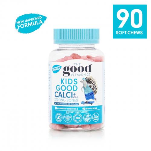 The Good Vitamin CO. 儿童 钙+维D 强壮儿童咀嚼软糖 （草莓奶昔味）90粒
