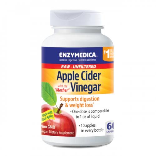 苹果醋胶囊 Enzymedica Apple Cider Vinegar Supports Dige...