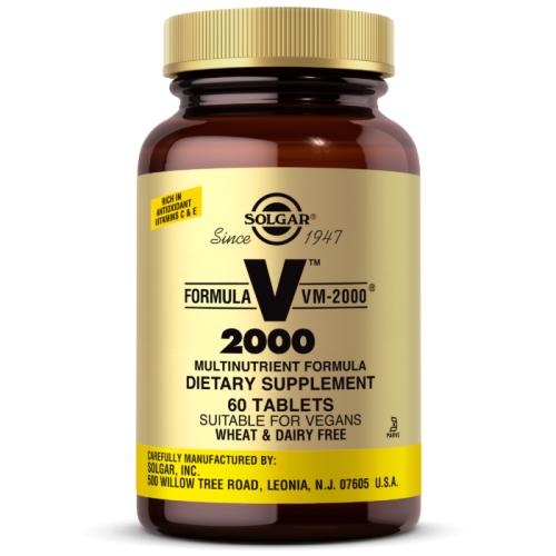 Solgar 综合营养配方 复合维生素 Formula VM 2000 60Vtabs