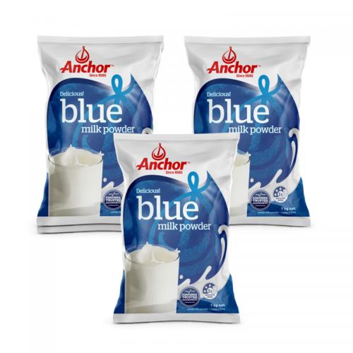 [全脂] 3袋 包税包邮 安佳 全脂奶粉 Anchor Blue Milk Powder