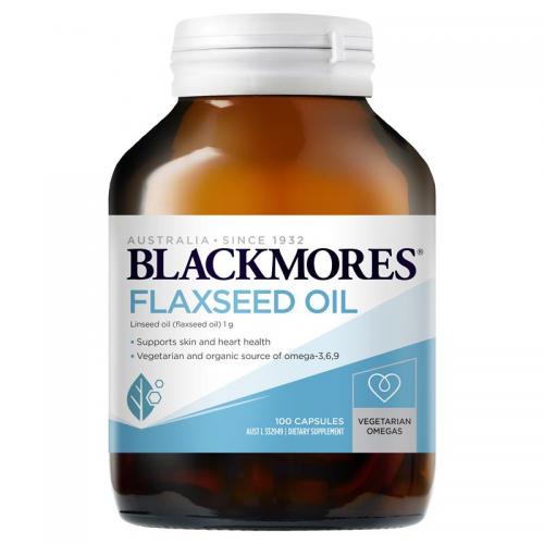 Blackmores 澳佳宝 亚麻籽油  100粒 素食胶囊 Blackmores Flaxseed...