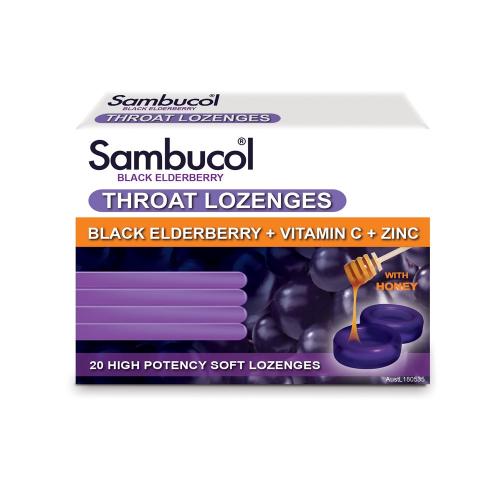 Sambucol 小黑果 喉糖 Black Elderberry Throat Lozenges 2...