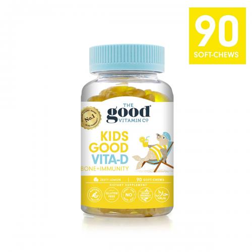 The Good Vitamin CO. 儿童 维D2 400IU（柠檬味）Kids Good Vi...