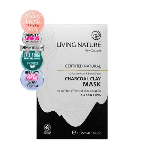 Living Nature 活性炭清洁面膜 Charcoal Clay Mask 10 x 5ml