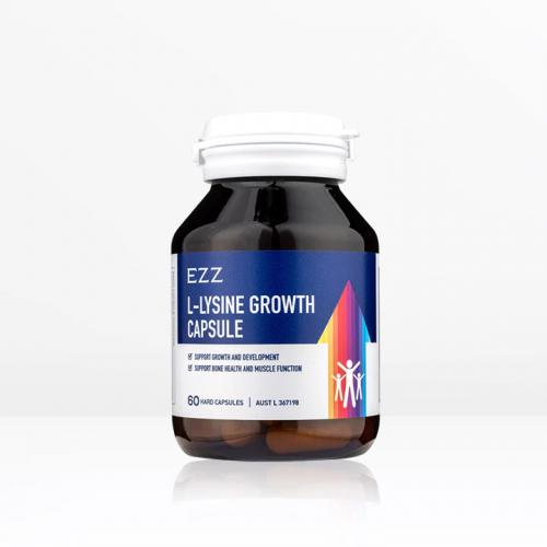 EZZ 成长胶囊 赖氨酸   6-24岁适用 60粒 EZZ L-Lysine Growth Cap...