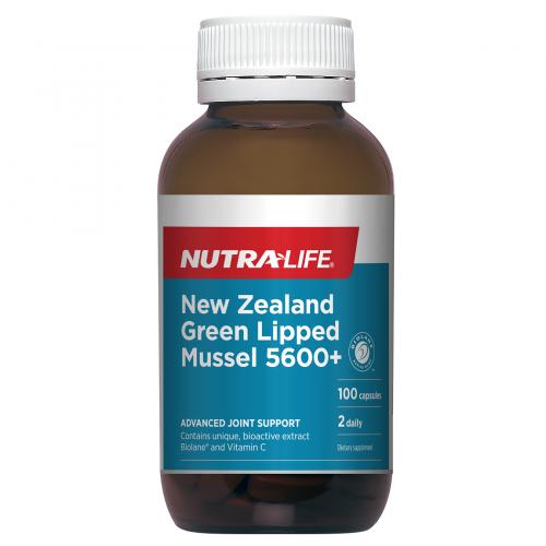 Nutra-Life NZ Green Lipped Mussel 5,600+ 100 Capsu...