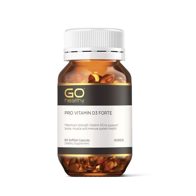 GO Healthy 高之源  Pro系列 维生素D3 维他命D3 Vitamin D3 Forte 60 SoftGel Capsules