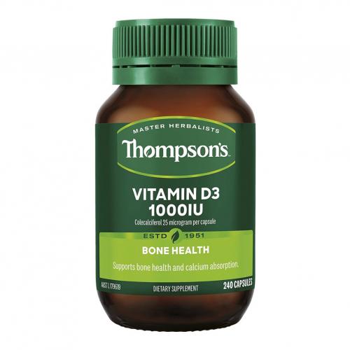 Thompson's 汤普森 维生素D3胶囊 VD3 240粒  Thompson's Vitami...
