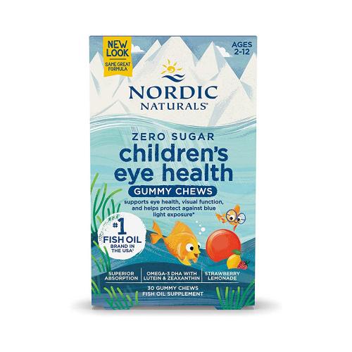 Nordic Naturals 挪威小鱼  儿童 鱼油DHA 护眼软糖 30粒 抗蓝光(含叶黄素玉米...