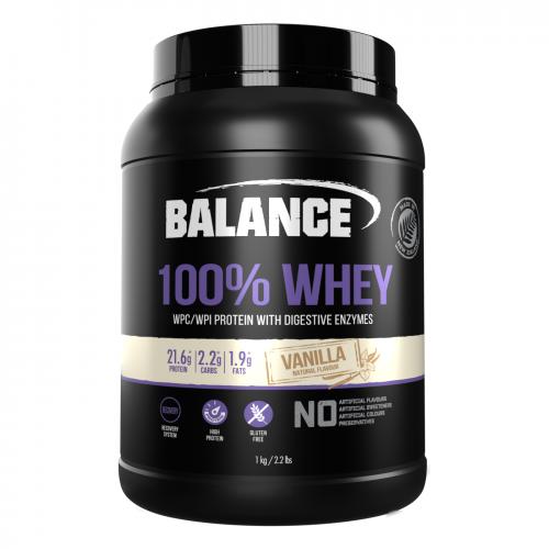 (香草味) Balance 100% Whey  Natural Vanilla 1kg 纯乳清 蛋...