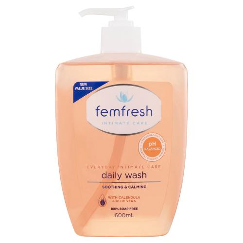 【600ml】 芳芯 女性无皂温和 私处洗液护理液（透明瓶）Femfresh Intimate Hygiene Daily Intimate Wash 600ml