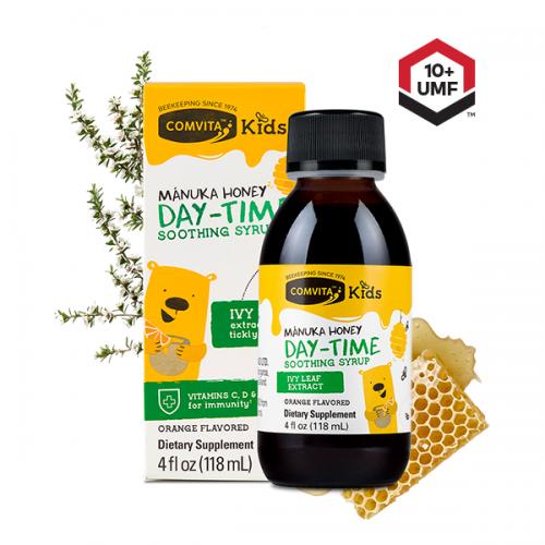 Comvita 康维他 儿童止咳糖浆 日用 橘子味 Kids Day-Time Soothing Syrup With UMF™ 10+ Mānuka Honey 118ml